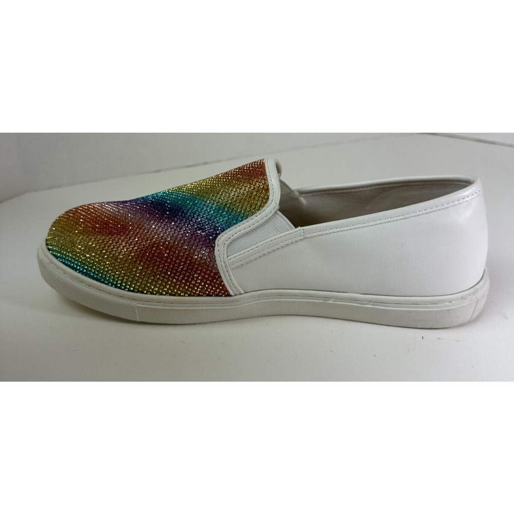 Torrid Embellished Slip On Sneakers Celebrate Love Rainbow Shoes Women's Size 9W - Picture 5 of 15